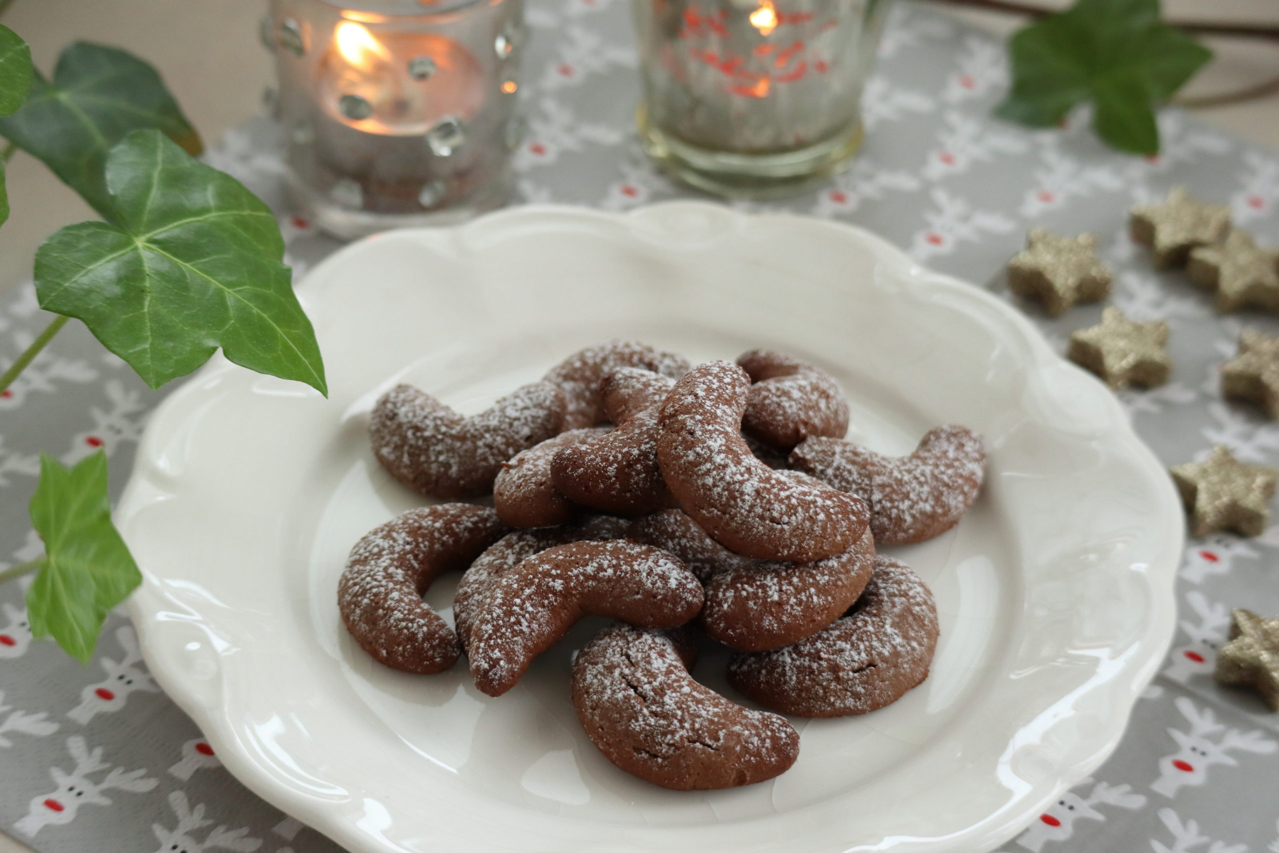 Weihnachtliche Schokohörnchen